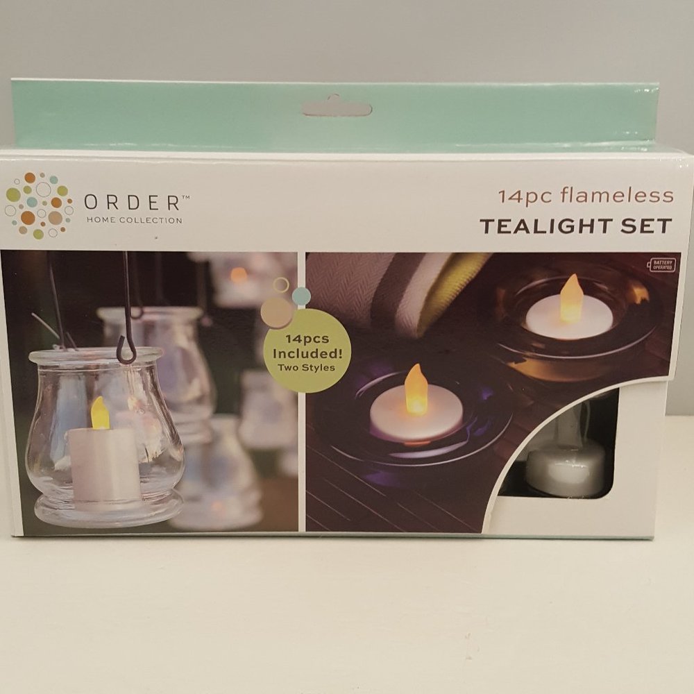 Order Home Collection Tealight & Votive Safe Flameless Candles 14-Piece